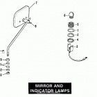 FLH80 AJKE Touring Electra Glide Heritage (1984) (Shovelhead) MIRROR AND INDICATOR LAMPS