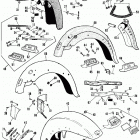 FLH80 AJKE Touring Electra Glide Heritage (1984) (Shovelhead) FRONT AND REAR FENDERS