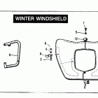 FLH80 AJKE Touring Electra Glide Heritage (1984) (Shovelhead) WINTER WINDSHIELD