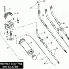 FLH80 AJKE Touring Electra Glide Heritage (1984) (Shovelhead) THROTTLE CONTROL - 1975 & LATER