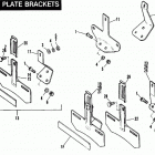 FLH80 AJKE Touring Electra Glide Heritage (1984) (Shovelhead) LICENSE PLATE BRACKETS
