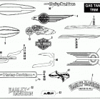 FLH80 AJKE Touring Electra Glide Heritage (1984) (Shovelhead) GAS TANK TRIM