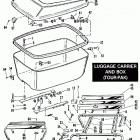 FLH80 AJKE Touring Electra Glide Heritage (1984) (Shovelhead) LUGGAGE CARRIER AND BOX (TOUR-PAK)