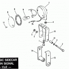 CLE SEKB Attachments Sidecar (1981) Sold Separately For Use With Classic CLASSIC SIDECAR TURN SIGNAL - CLE