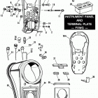 FXWG BEKE FX Wide Glide (1984) INSTRUMENT PANEL AND TERMINAL PLATE - FXWG