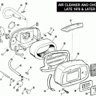 FLH80 AJKE Touring Electra Glide Heritage (1984) (Shovelhead) AIR CLEANER AND CHOKE - LATE 1978 & LATER