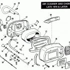 FXSB BFKD FX Low Rider (1983) AIR CLEANER AND CHOKE - LATE 1978 & LATER