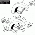 CLE SEKB Attachments Sidecar (1981) Sold Separately For Use With Classic CLASSIC SIDECAR FENDER - CLE