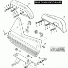 FLH80 AJKE Touring Electra Glide Heritage (1984) (Shovelhead) REAR CHAIN AND BELT GUARD