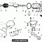 FLH80 AJKE Touring Electra Glide Heritage (1984) (Shovelhead) STARTER SWITCHES