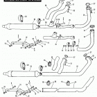 FLH80 AJKE Touring Electra Glide Heritage (1984) (Shovelhead) SINGLE EXHAUST SYSTEMS