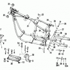 FLH80 AJKE Touring Electra Glide Heritage (1984) (Shovelhead) FRAME AND REAR FORK