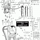 FLH80 AJKE Touring Electra Glide Heritage (1984) (Shovelhead) INSTRUMENT PANEL AND TERMINAL PLATE