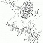FXRT ECKD FXR Touring (1983) REAR WHEEL AND CHAIN HOUSING - FXRT
