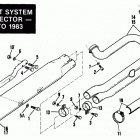 FXSB BFKD FX Low Rider (1983) EXHAUST SYSTEM - COLLECTOR - 1977 to 1983