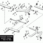 FXSB BFKD FX Low Rider (1983) EXHAUST SYSTEM,SHORTY DUAL-FXS-80,FXB,FXWG,FXSB-19...