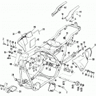 FLT DAKC Touring Tour Glide (1982) FRAME AND REAR FORK