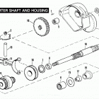 FXR EAKD FXR Super Glide (1983) STARTER SHAFT AND HOUSING