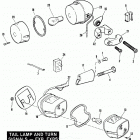FXR EAKD FXR Super Glide (1983) TAIL LAMP AND TURN SIGNALS - FXR, FXRS