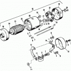 FLHT DCKD Touring Electra Glide Standard (1983) STARTER MOTOR - LATE 1983 AND LATER