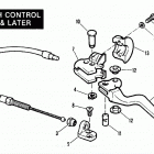 FLT DAKC Touring Tour Glide (1982) CLUTCH CONTROL- 1982 & LATER