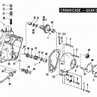 FXR EAKD FXR Super Glide (1983) CRANKCASE - GEARSIDE