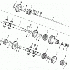 FXR EAKD FXR Super Glide (1983) TRANSMISSION GEARS