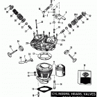 FXR EAKD FXR Super Glide (1983) CYLINDER, HEADS AND VALVES