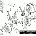 FLT DAKC Touring Tour Glide (1982) PISTONS, CONNECTING RODS AND FLYWHEELS