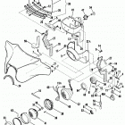 FLHT DCKD Touring Electra Glide Standard (1983) WINDSHIELD FAIRING AND LAMPS - FLHT
