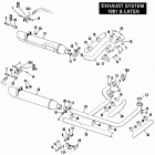 FLT DAKC Touring Tour Glide (1982) EXHAUST SYSTEM - 1981 & LATER