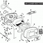FXR EAKD FXR Super Glide (1983) AIR CLEANER AND CHOKE