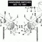 FXE BAKB FX Super Glide (1981) HANDLEBAR SWITCHES - 1973 TO 1981