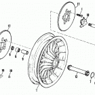 FLT AEKD Touring Tour Glide (1981) FRONT WHEEL - 1980 & 1981