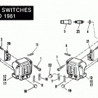 XLS CBHB Sportster Roadster 1000 (1981) HANDLEBAR SWITCHES 1979 TO 1981