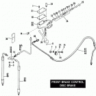 FXE BAKB FX Super Glide (1981) FRONT BRAKE CONTROL - DISC BRAKE - 1973 TO 1981