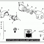 XLT-1000 2GH7 Sportster 1000 (1977) IGNITION AND HEADLAMP SWITCHES