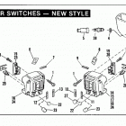 XLT-1000 2GH7 Sportster 1000 (1977) HANDLEBAR SWITCHES - NEW STYLE
