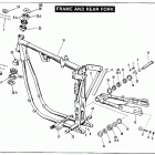 XLT-1000 2GH7 Sportster 1000 (1977) FRAME AND REAR FORK