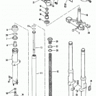 XLCH-1000 4AH6 Sportster 1000 (1976) FRONT FORK - 1975 &  LATER (SHOWA)