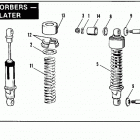 XLT-1000 2GH7 Sportster 1000 (1977) SHOCK ABSORBERS - 1975 & LATER