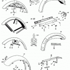 XLT-1000 2GH7 Sportster 1000 (1977) FENDERS AND CHAIN GUARDS