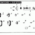 XLT-1000 2GH7 Sportster 1000 (1977) HANDLEBAR SWITCHES - OLD STYLE