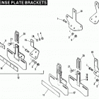XLT-1000 2GH7 Sportster 1000 (1977) LICENSE PLATE BRACKETS