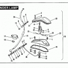 XLT-1000 2GH7 Sportster 1000 (1977) FRONT FENDER LAMP