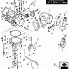 FXS-1200 2FH8 FX Super Glide (1978) CARBURETOR - LATE 1978 TO 1980