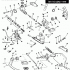 FXS-1200 2FH7 FX Super Glide (1977) REAR BRAKE CONTROL - 1971 TO EARLY 1979