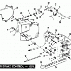 XLS-1000 4EH9 Sportster 1000 (1979) REAR BRAKE CONTROL - 1979