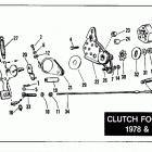 FLHF SPORT Electra Glide (1975) CLUTCH FOOT CONTROL - 1978 & EARLIER