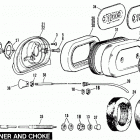 FLHF SPORT Electra Glide (1975) AIR CLEANER AND CHOKE - EARLY 1978 & EARLIER